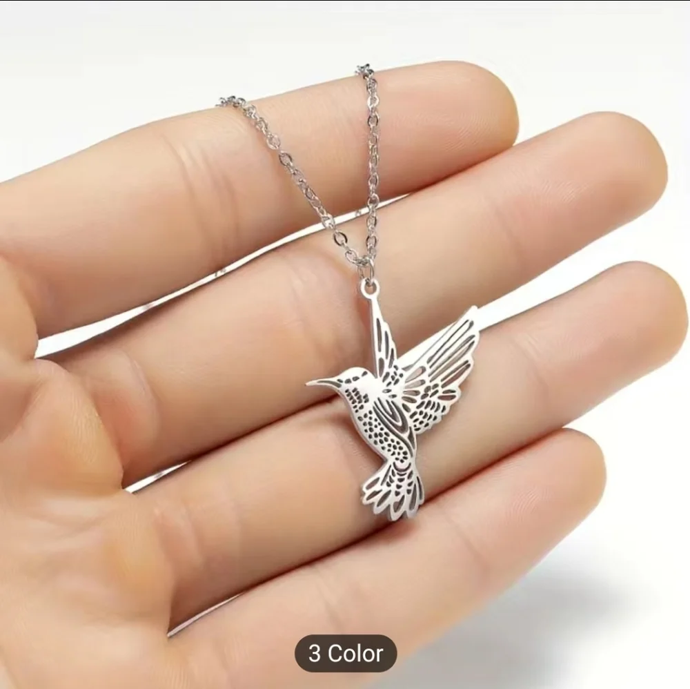 1 Piece Bird Necklace New Stainless Steel Simple Popular Small Animal All Access